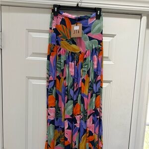 NWT Abel the Label (Australia) Floral Skirt, Softest Ever, Size S